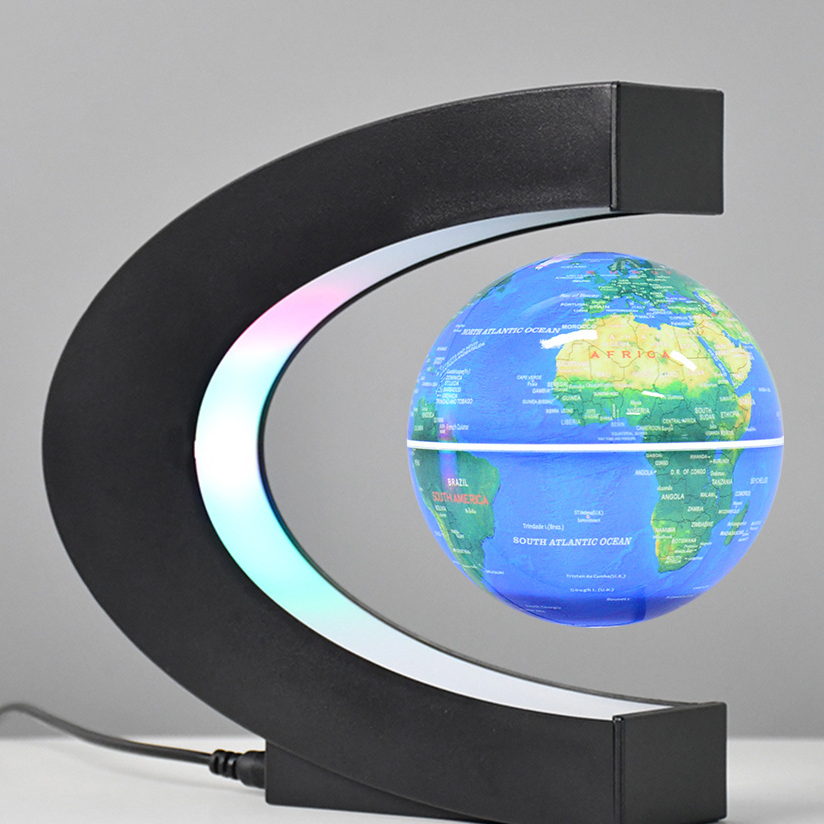 Globo Teráqueo Levitante con Luces LED – Decoración Tecnológica