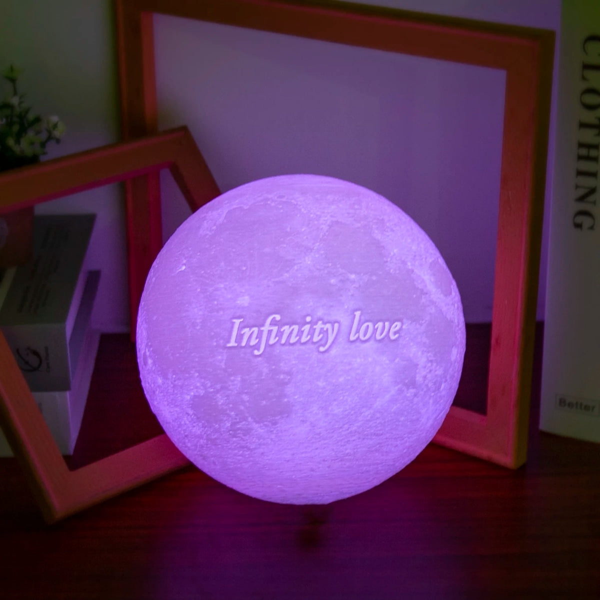 3D Printing Moon Lamp Personalized Photo Text Customized USB Night Light Birthday Mother Day Valentine's Christmas Lunar Gift - HN Smart Living