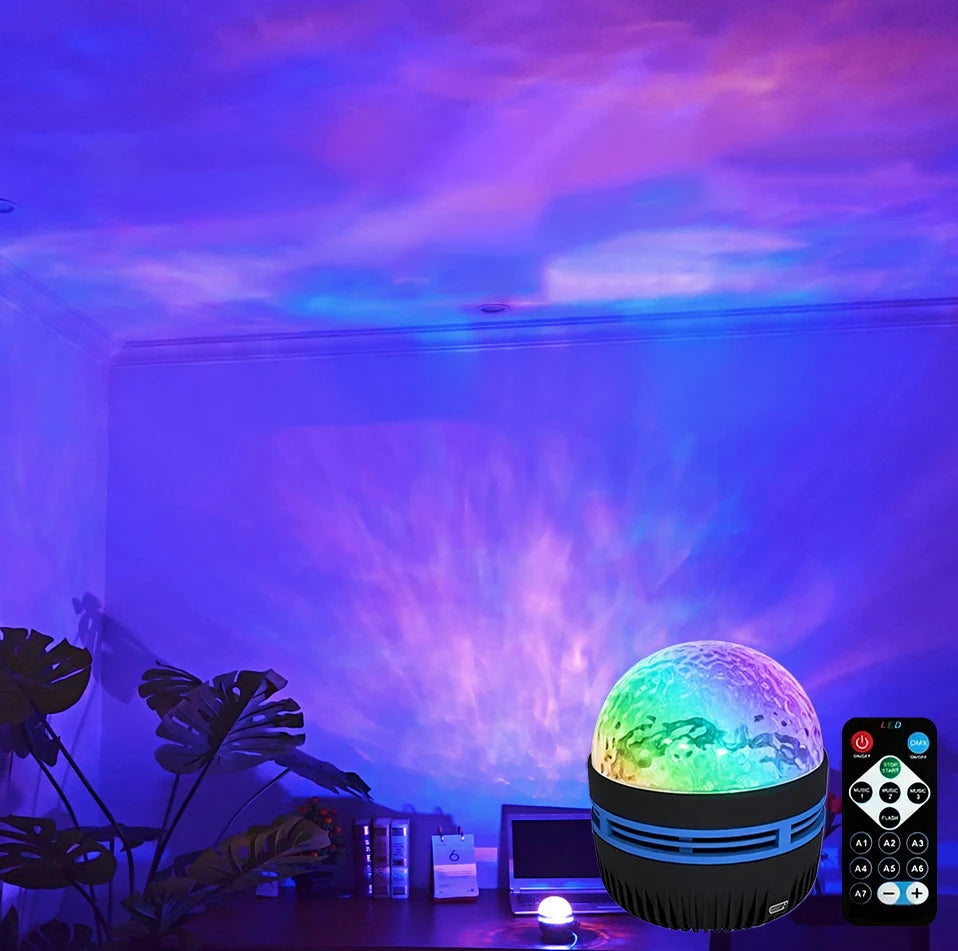 Proyector Galaxy RGB con Control Remoto y USB