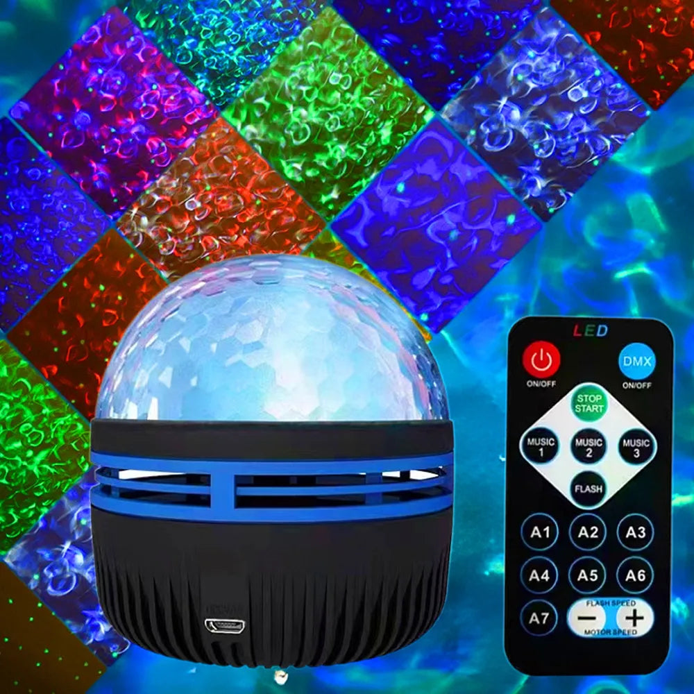 Proyector Galaxy RGB con Control Remoto y USB