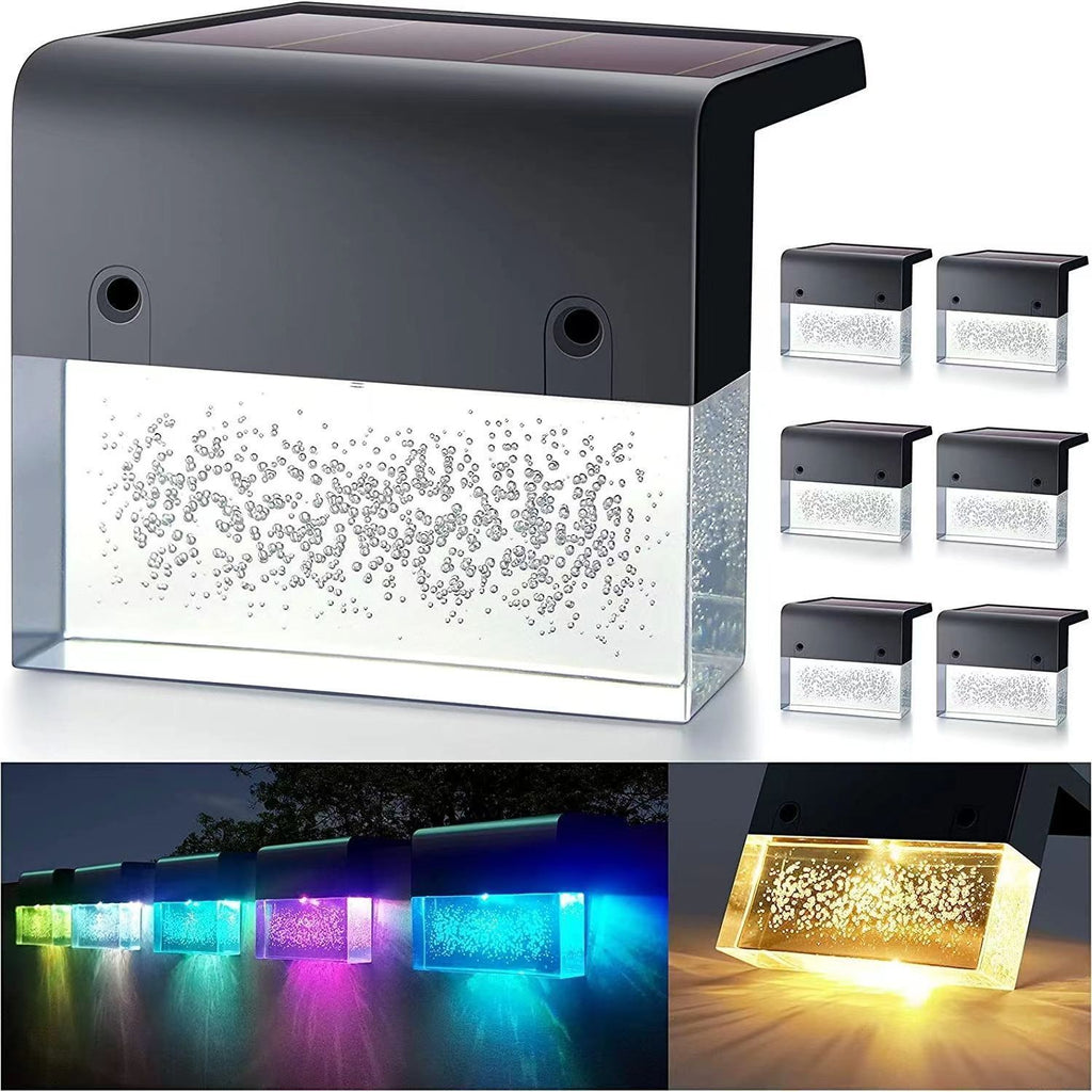 Luz Solar LED para Escalones y Jardín – Modo Cálido y RGB