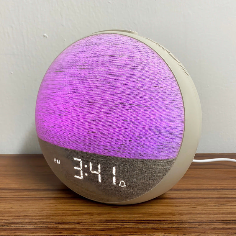 Reloj Despertador con Luz de Ambiente, Ruido Blanco y Simulación de Amanecer